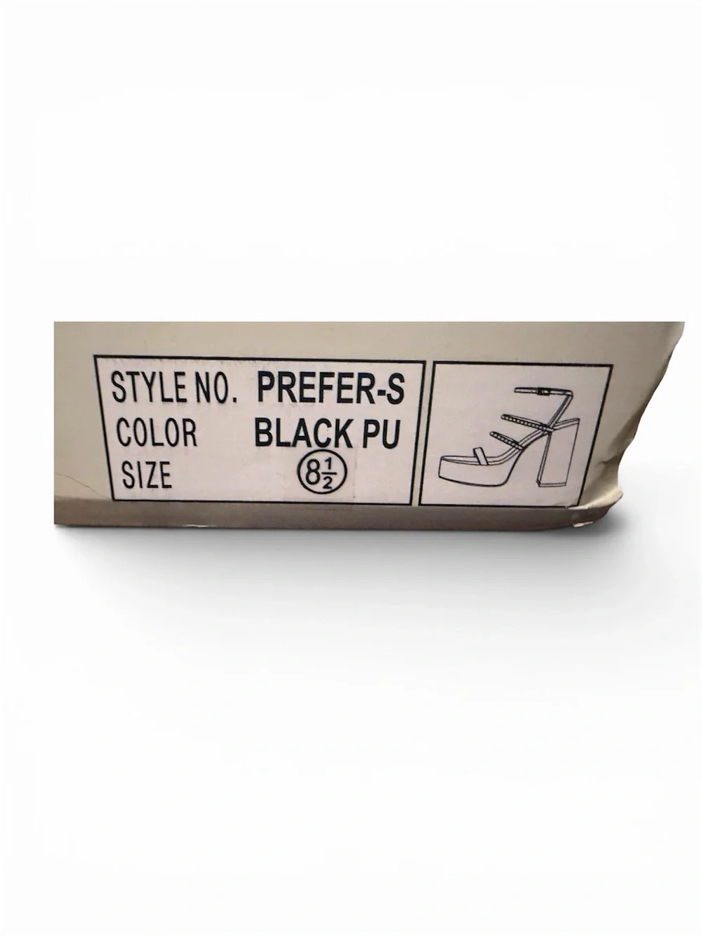 Delicious Prefer Black Pearl Embellished Platform Heels